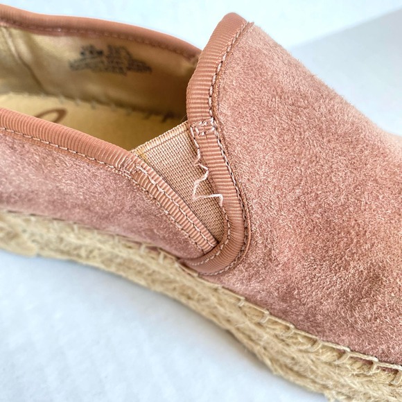 SAM EDELMAN Carrin Platform Espedrille Slip On Sneaker Shoes Pink Tan Boho 6.5 - Picture 6 of 12